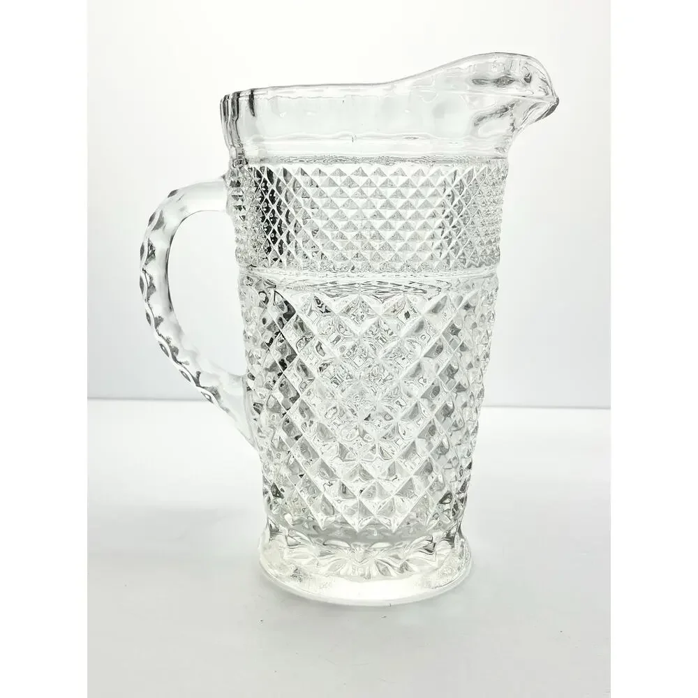 Anchor Hocking “Wexford” 5-Piece Tumbler Glasses 6.25” 12oz Pitcher 9” 64oz Set